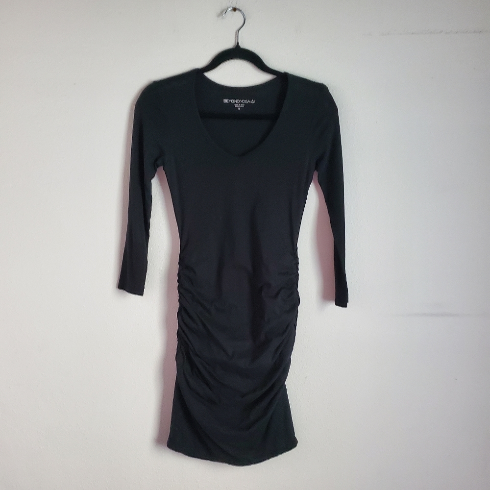 Beyond Yoga All About It Black Bodycon Dress